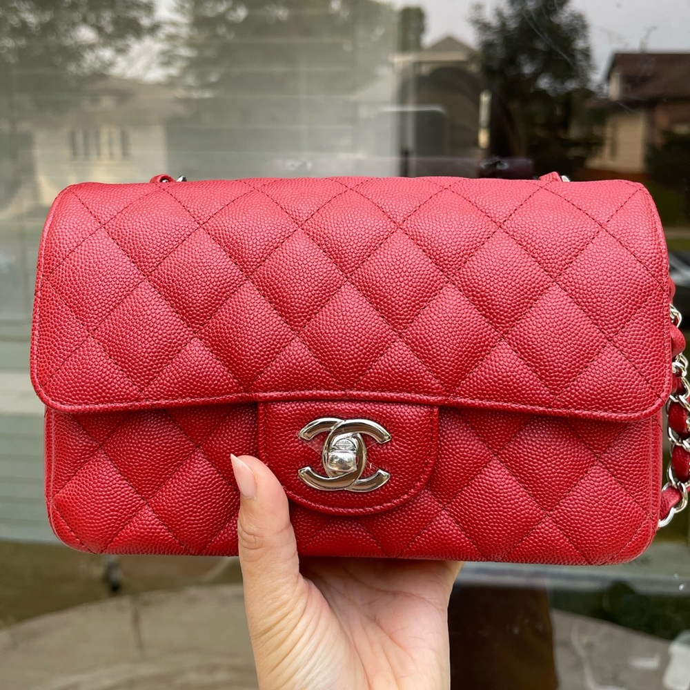 SOLD Chanel mini Rectangular caviar Shw